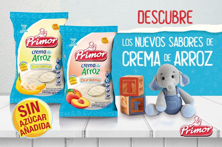 Crema Arroz Banana y Durazno