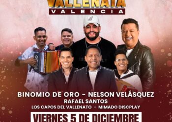 Navidad Vallenata” llega a Valencia este 05 de diciembre al Círculo Militar